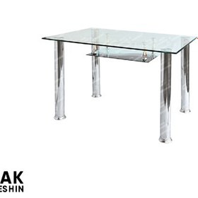 تصویر میز شیشه ای پایه فلزی اطمینان ۲۱۱ 