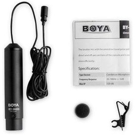 تصویر میکروفن یقه ای بویا BOYA BY-M4OD Omni-directional Lavalier Microphone BOYA BY-M4OD Omni-directional Lavalier Microphone