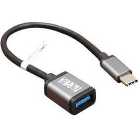 تصویر تبدیل Type-C به USB 3.0 کی نت پلاس مدل KP-COTG30CM K-Net Plus KP-COTG30CM Type-C to USB OTG Data Transmission Adapter Cable