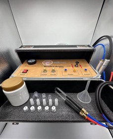 تصویر دستگاه ۳ کاره میکرودرم ابریژن اسپری ایربراش و اتو صورت 