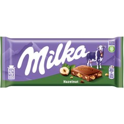 تصویر Milka شکلات شیری فندقی 100 گرمی میلکا 