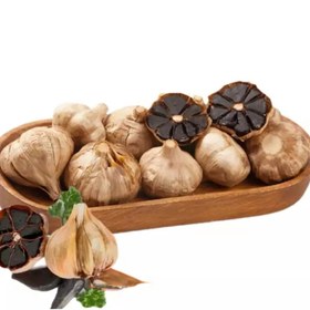 تصویر سیر سیاه صادراتی همدان BLACK GARLIC