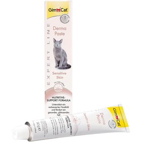 تصویر خمیر پوست و مو گربه جیم کت مدل Derma Paste وزن ۵۰ گرم Gimcat Derma Paste for Sensitive Skin 50ml