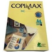تصویر کاغذ A4 کپی مکس زرد رنگ 80 گرم ممتاز A4 COPIMAX Yellow Distinguished