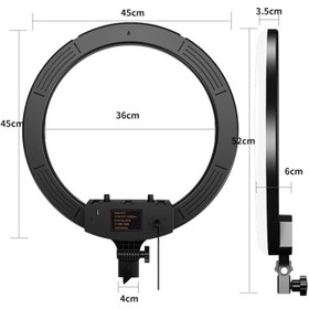 تصویر رینگ لایت RGB مدل MJ18 Ring Light MJ18