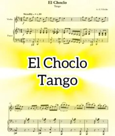 تصویر نت ویولن پیانو El Choclo (tango) به همراه اجرای نت و بکینگ ترک پیانو 