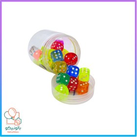 تصویر تاس ۱۸ میل ایرانی (قوطی ۲۵ عددی) 