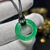 تصویر آویز گردنبند سنگ جید معدنی کد 35899 