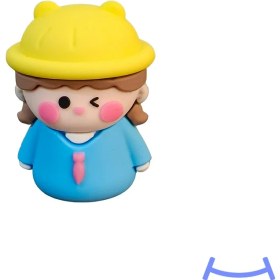 تصویر تراش طرح دختر کلاه زرد 