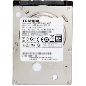 تصویر هارد لپ تاپ اینترنال توشیبا مدل Toshiba MQ01ABF032 ظرفیت 500 گیگابایت 