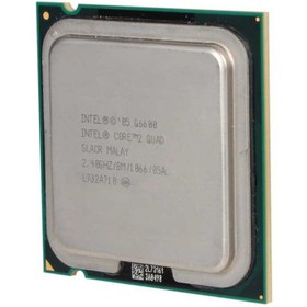تصویر پردازنده مرکزی اینتل مدل Core2 Quad Q6600 ا Intel Core2 Quad Q6600 TRAY CPU Intel Core2 Quad Q6600 TRAY CPU