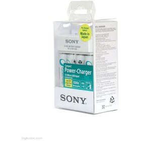 تصویر شارژر باتری قلمی و نیم قلمی سونی + باتری Sony BCG-34HHU Battery Charger 