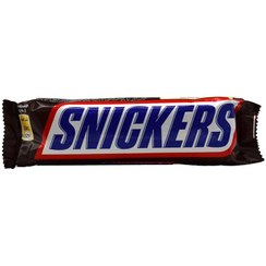 تصویر شکلات 50 گرمی اسنیکرز با مغز بادام زمینی (یک عددی) snickers 50gr