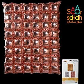 تصویر بادکنک فویلی بک گراند رزگلد 