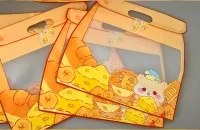 تصویر زیپ کیپ فانتزی پلاستیکی طرح سبد نان 