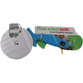 تصویر پیتزابر استیل دسته رنگی 