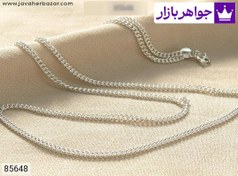 تصویر زنجیر نقره ۵۵ سانتی‌متر مردانه 