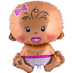 تصویر بادکنک فویلی نوزاد دختر طرح M533 