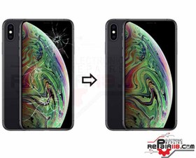 تصویر تعویض گلس ال سی دی گوشی آیفون ایکس اس مکس iPhone XS Max 