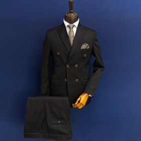 تصویر کت و شلوار مردانه عالیجناب دبل برست مشکی 