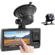 تصویر دوربین ثبت وقایع خودرو 3 دوربین مدل BlackBox S13 WiFi BlackBox ُ13 WiFi Car DVR Dash Cam Front Indoor Rear Camera