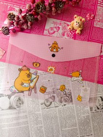 تصویر پوشه سایز A4 دکمه دار طرح کاپی بارا 