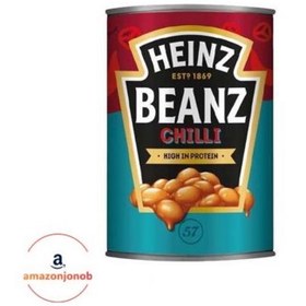 تصویر کنسرو لوبیا هاینز با طعم فلفل HEINZ وزن 415 گرم(اورجینال) 