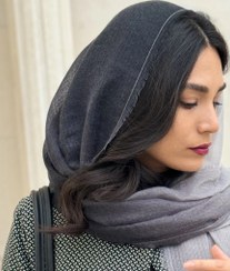تصویر شال نخی - توسی خاکستری Shawl