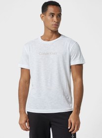 تصویر تی‌شرت گردن گرد لوگو برند Calvin Klein Logo Crew Neck T-Shirt