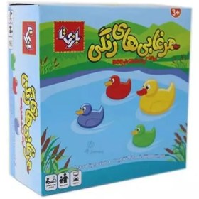تصویر بازی فکری مرغابی‌های رنگی، با ژانر حافظه‌ای و سرعتی، مناسب 2 تا 4 نفر، ویژه گروه سنی کودک 