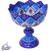 تصویر آجیل خوری میناکاری پایه دار 