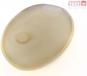 تصویر نگین عقیق یمنی شیری کد 60457 