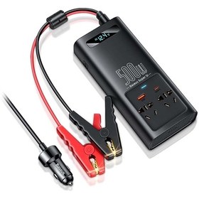 تصویر اینورتر چند کاره 500 واتی بیسوس BASEUS Car Power Inverter 500W CGNB000101 