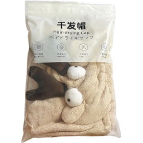 تصویر کلاه حمام حوله ای مدل عروسکی کد 8876 