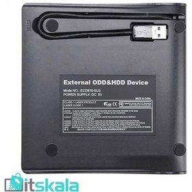 تصویر دی وی دی رایتر ام اس ای اکسترنال مدل DVD-RW EXTERNAL ECD-819 