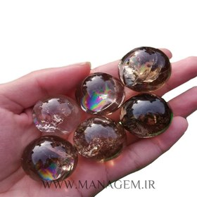 تصویر گوی سنگ کوارتز دودی 