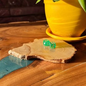 تصویر تاس شیشه ای رنگی 14 میل Dice