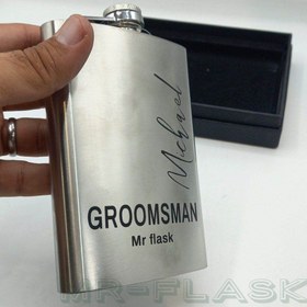 تصویر قمقمه جیبی استیل 