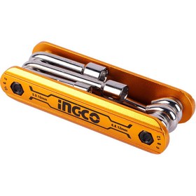 تصویر ست 6 عددی آچار بکس اینکو Ingco HFND0601 Ingco HFND0601 Socket Wrench Set