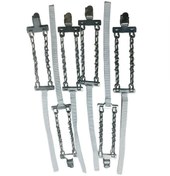 تصویر زنجیر چرخ کمربندی تک بند رینگ (13 و 14 و15 و16)یخ شکن فولاد آبکاری شده فری سایز 