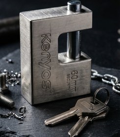 تصویر قفل کتابی ضدسرقت کنیوس 60 میلی‌متری مدل KKY11001 - کد ۶۱۹ Kenyos Top Security Padlock 60mm Model KKY11001