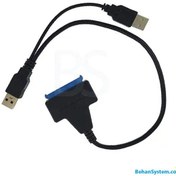 تصویر مبدل هارد 2.5 اینچی لپ تاپی با پورت SATA به USB3 