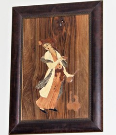 تصویر مینیاتور معرق چوب 