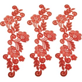 تصویر اپلیکه لباس مدل Y7025 بسته 3 عددی 