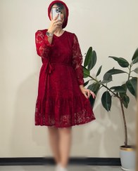 تصویر سرمه کالکشن - پیراهن مجلسی گیپور 