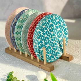 تصویر ست بشقاب پیش دستی رنگی برند دنی هوم 