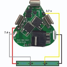 تصویر ماژول شارژ باتری لیتیومی مدل ZKX-3s (امکان ارائه فاکتور رسمی با ارزش افزوده) 