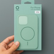 تصویر قاب موبایل اپل برای آیفون ۱۶ پرومکس با پشتیبانی MagSafe سبز 