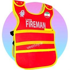 تصویر جلیقه آتش‌نشان کودک 