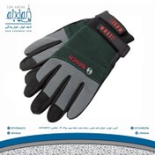 تصویر دستکش باغبانی چرمی برزنتی بوش garden-gloves-leather-bosch